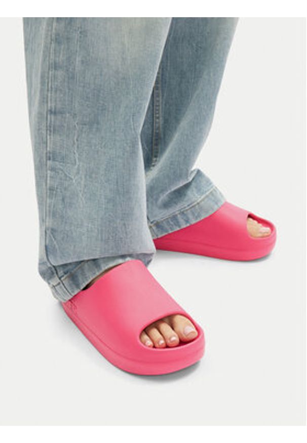 Hunter Klapki S55796-B Różowy. Kolor: różowy. Materiał: syntetyk