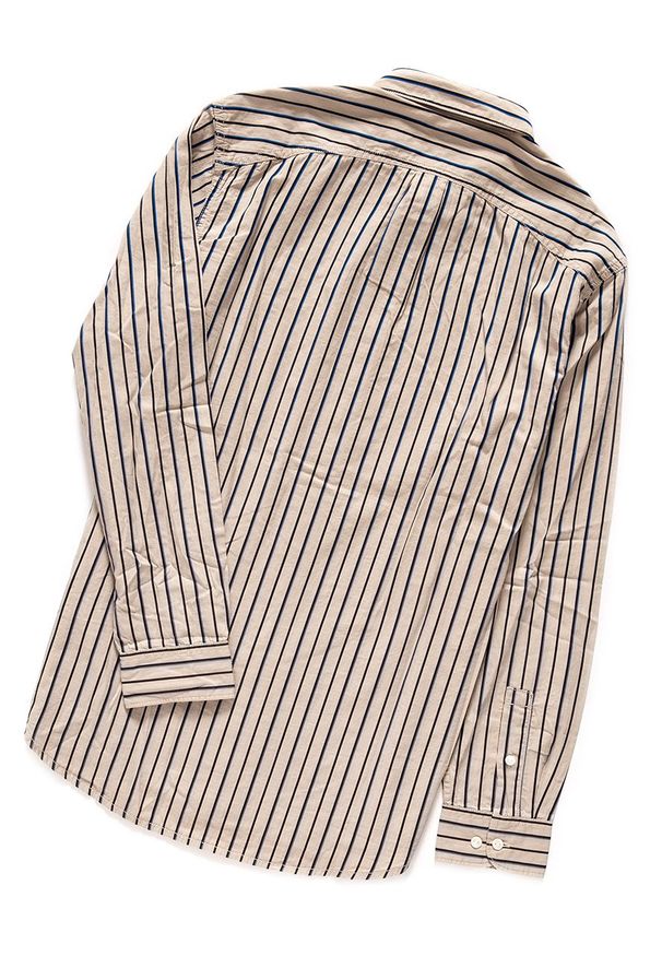 Lee - LEE RIVITED SHIRT DUST BEIGE L66IUELP 112116470. Wzór: paski