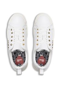 Sneakersy damskie białe Love Moschino JA15625G0EIA0100. Kolor: biały. Wzór: kolorowy #2