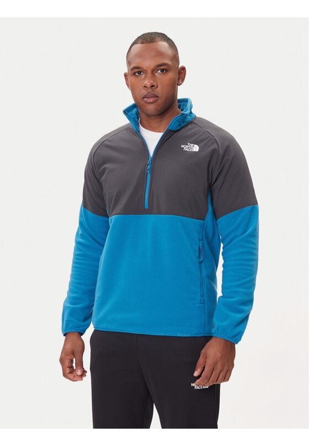 The North Face Polar 1/2 Glacier NF0A89JH Niebieski Regular Fit. Kolor: niebieski. Materiał: syntetyk