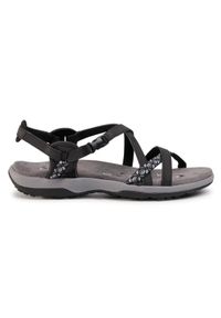 skechers - Skechers Sandały Reggae Slim 40955/BLK Czarny. Kolor: czarny. Materiał: skóra