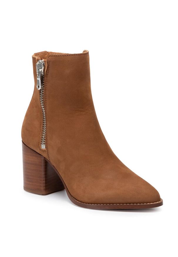 Botki QUAZI. Kolor: brązowy