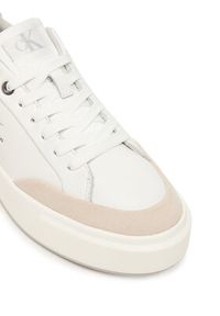 Calvin Klein Sneakersy Basket Cupsole Laceup Lth Mix YW0YW02023 Biały. Kolor: biały. Materiał: skóra #6