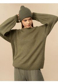 outhorn - Sweter oversize damski. Materiał: poliester, elastan, materiał, akryl, dzianina #3