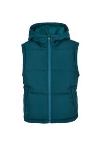 Urban Classics - Pikowana Kamizelka Damska Z Recyklingu Twill. Kolor: zielony, niebieski, wielokolorowy. Sport: turystyka piesza
