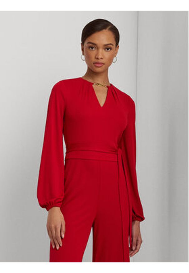 Lauren Ralph Lauren - LAUREN RALPH LAUREN Kombinezon 200918879001 Czerwony Regular Fit. Kolor: czerwony. Materiał: syntetyk