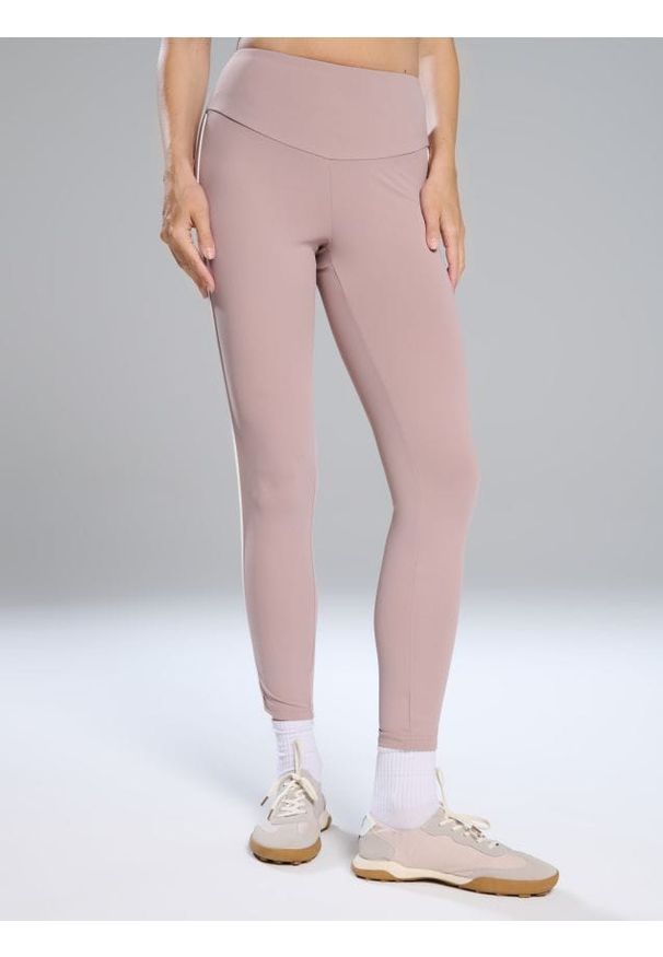 Sinsay - Legginsy sportowe - różowy. Kolor: różowy. Styl: sportowy