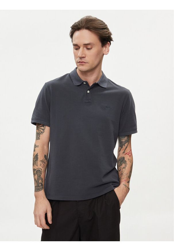 Pepe Jeans Polo New Oliver Gd PM542099 Granatowy Regular Fit. Typ kołnierza: polo. Kolor: niebieski. Materiał: bawełna