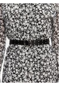 MICHAEL Michael Kors Sukienka koszulowa MS582UXH7F Czarny Relaxed Fit. Kolor: czarny. Materiał: bawełna. Typ sukienki: koszulowe