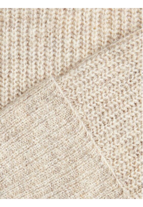JJXX Sweter 12245453 Beżowy Relaxed Fit. Kolor: beżowy. Materiał: syntetyk