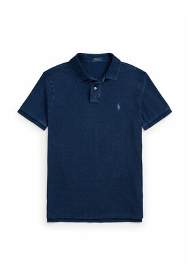 Polo Ralph Lauren Polo 710970582003 Granatowy Regular Fit. Typ kołnierza: polo. Kolor: niebieski. Materiał: bawełna