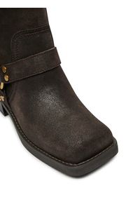 MICHAEL Michael Kors Oficerki 40F4CBFB9L Brązowy. Kolor: brązowy. Materiał: zamsz, skóra