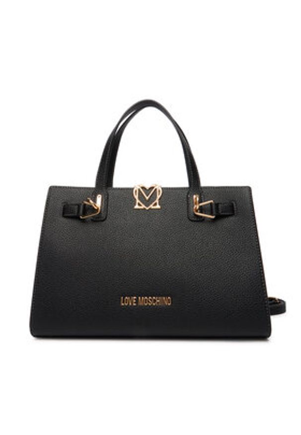 Love Moschino - LOVE MOSCHINO Torebka JC4126PP1OLM0000 Czarny. Kolor: czarny. Materiał: skórzane