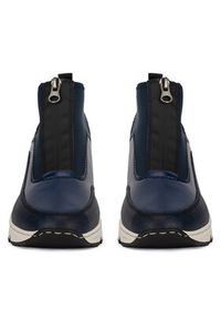 Rieker Botki N6352-14 Niebieski. Kolor: niebieski. Materiał: materiał #2