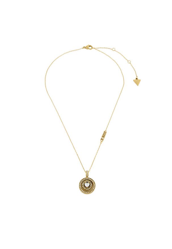 Guess Naszyjnik JUBN04 658JW Złoty. Materiał: metalowe. Kolor: złoty