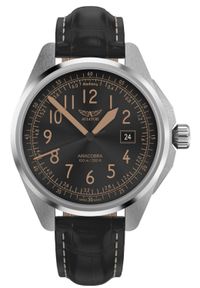 AVIATOR - Zegarek męski Aviator V.1.38.0.323.4 czarny. Kolor: czarny #1