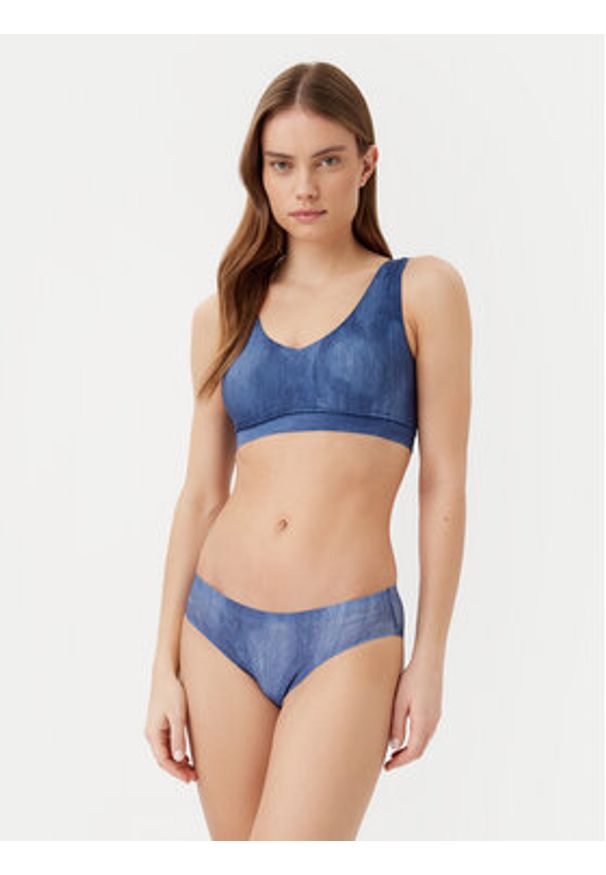 Chantelle Biustonosz top Soft Stretch C11D10 Niebieski. Kolor: niebieski. Materiał: syntetyk