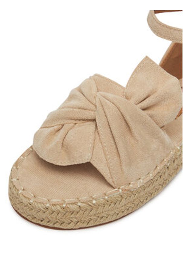 DeeZee Espadryle 8-807-1 Beżowy. Kolor: beżowy. Materiał: materiał