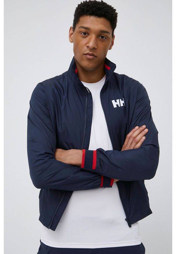 Helly Hansen wiatrówka Salt kolor granatowy. Kolor: niebieski. Materiał: materiał