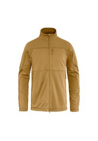 Bluza polarowa męska Fjällräven Abisko Lite Fleece. Kolor: brązowy. Materiał: polar