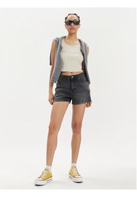Lee Szorty jeansowe Carol 112348983 Czarny Regular Fit. Kolor: czarny. Materiał: lyocell, bawełna #4