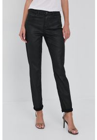 Guess Spodnie damskie high waist. Stan: podwyższony. Kolor: czarny #1