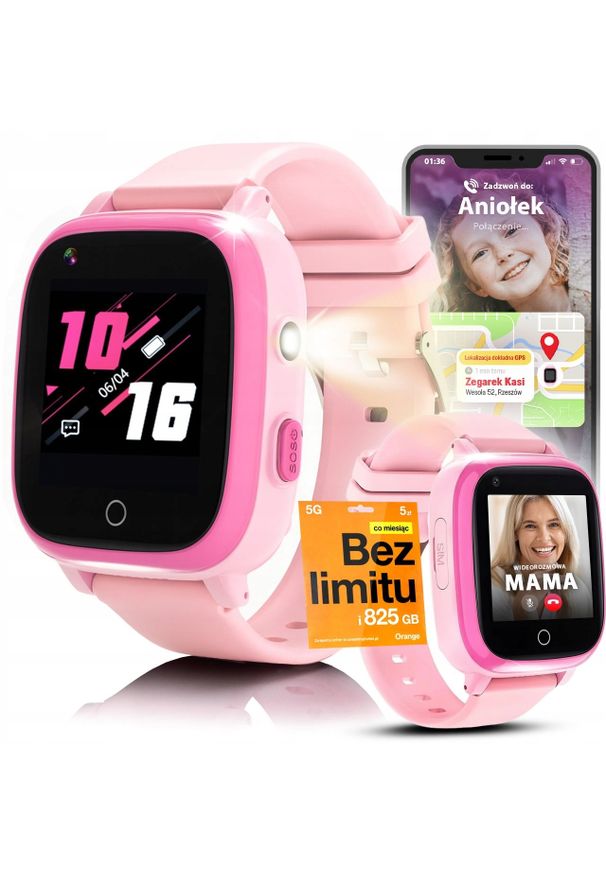 JG Smart Smartwatch dla Dzieci Zegarek Telefon Lokalizacja Dziecka Rozmowy Nauka PL. Rodzaj zegarka: smartwatch