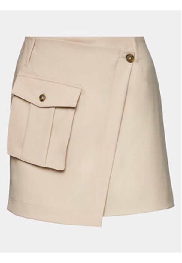 Herskind Spódnica mini Caroline 5012993 Beżowy Regular Fit. Kolor: beżowy. Materiał: syntetyk