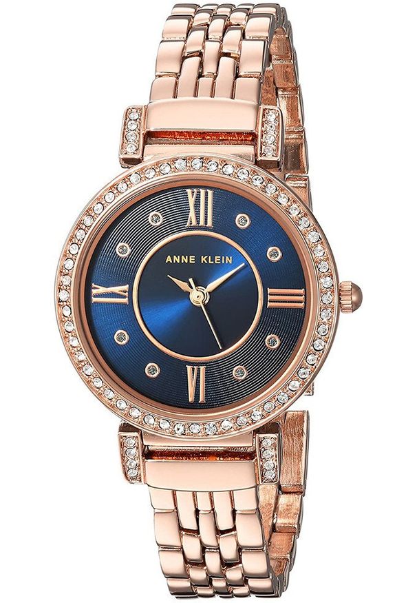 Zegarek damski Anne Klein AK-2928NVRG różowe złoto. Kolor: różowy, złoty, wielokolorowy