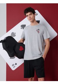 Sinsay - Bawełniana piżama dwuczęściowa z nadrukiem - wielobarwny. Materiał: bawełna. Wzór: nadruk #1