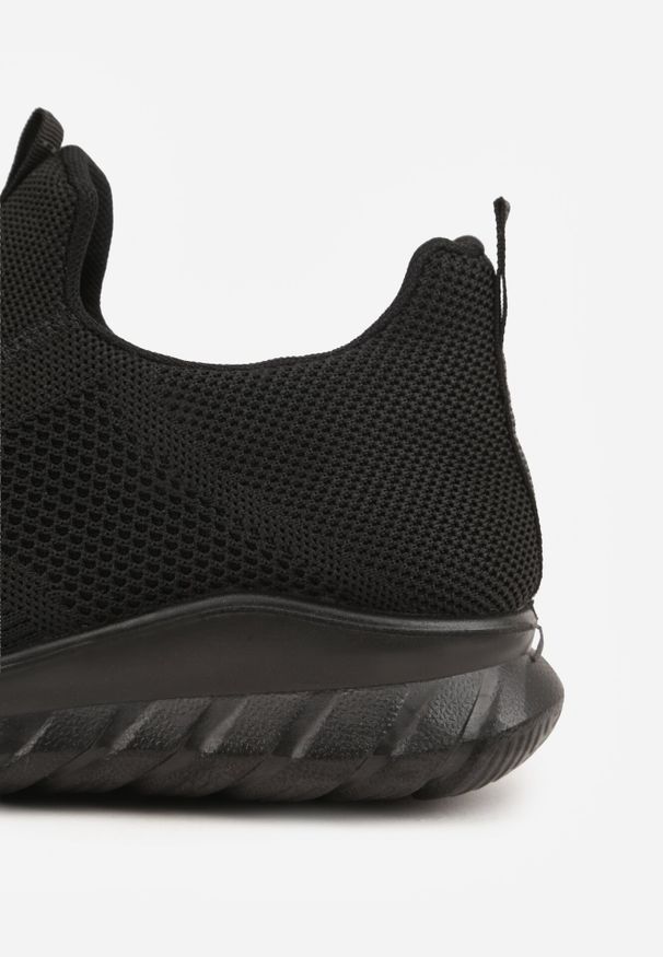 Born2be - Czarne Buty Sportowe Sneakersy Ozdobione Napisem Gallego. Okazja: na co dzień. Kolor: czarny. Wzór: aplikacja, napisy