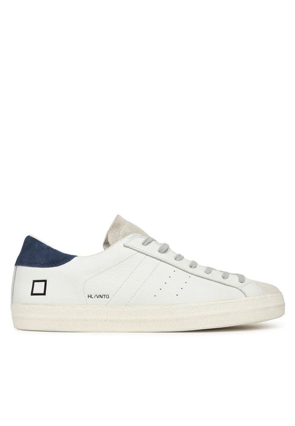 D.A.T.E. Sneakersy Hill Low Vintage Calf M431-HL-VC Biały. Kolor: biały. Materiał: skóra