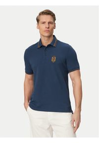 Aeronautica Militare Polo 261PO1914UP00403 Niebieski Regular Fit. Typ kołnierza: polo. Kolor: niebieski. Materiał: bawełna #1