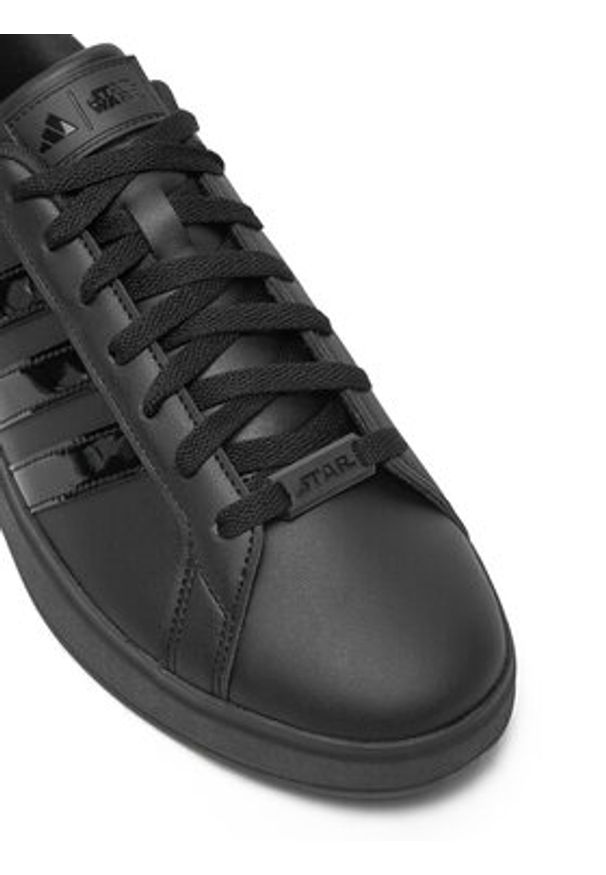 Adidas - adidas Sneakersy Star Wars Grand Court JI2842 Czarny. Kolor: czarny. Materiał: skóra. Wzór: motyw z bajki