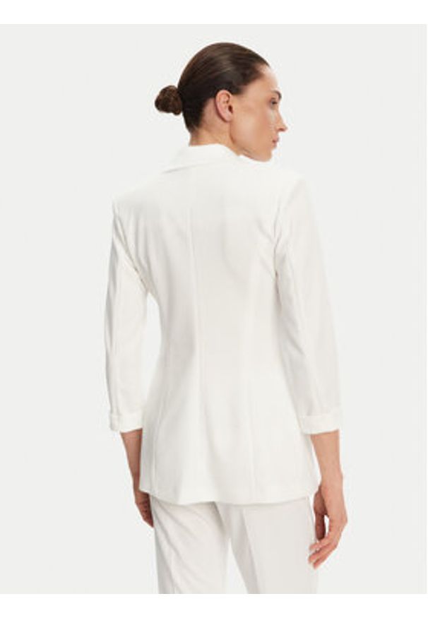 Imperial Marynarka JU25JAW Écru Slim Fit. Kolor: kremowy. Materiał: syntetyk