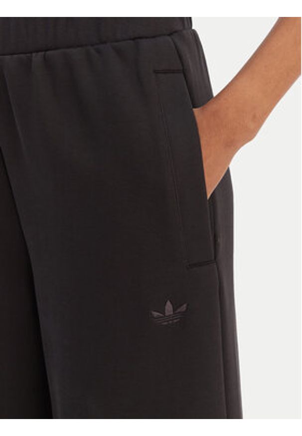 Adidas - adidas Spodnie dresowe Off Placed 3-Stripes JX2733 Czarny Wide Leg. Kolor: czarny. Materiał: syntetyk, bawełna