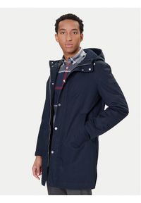 Marc O'Polo Parka 528 0022 71028 Granatowy Regular Fit. Typ kołnierza: polo. Kolor: niebieski. Materiał: syntetyk
