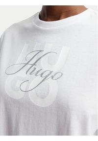 Hugo - HUGO T-Shirt Dashire_5 50566678 Biały Relaxed Fit. Kolor: biały. Materiał: bawełna #4