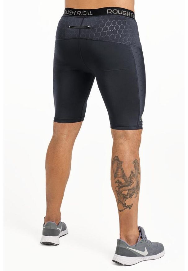 ROUGH RADICAL - Spodenki termoaktywne fitness męskie Rough Radical Stone Shorts. Kolor: czarny. Sport: fitness