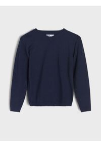 Sinsay - Sweter z wiskozy - granatowy. Kolor: niebieski. Materiał: wiskoza