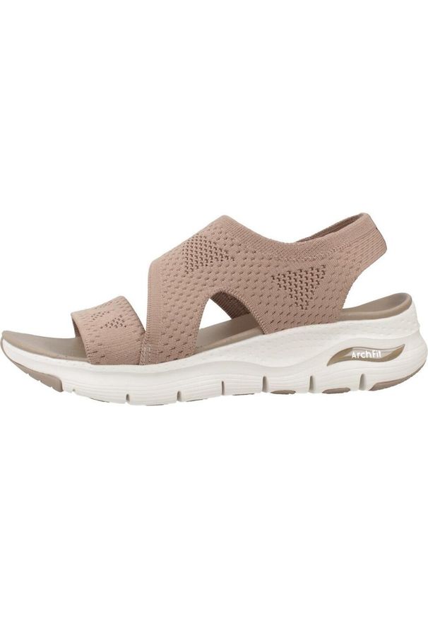 skechers - Sandały Skechers Arch Fit, Kobiety. Kolor: brązowy. Sezon: lato