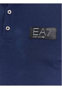 EA7 Emporio Armani Polo 6RPF78 PJBVZ 1554 Granatowy Regular Fit. Typ kołnierza: polo. Kolor: niebieski. Materiał: bawełna #5