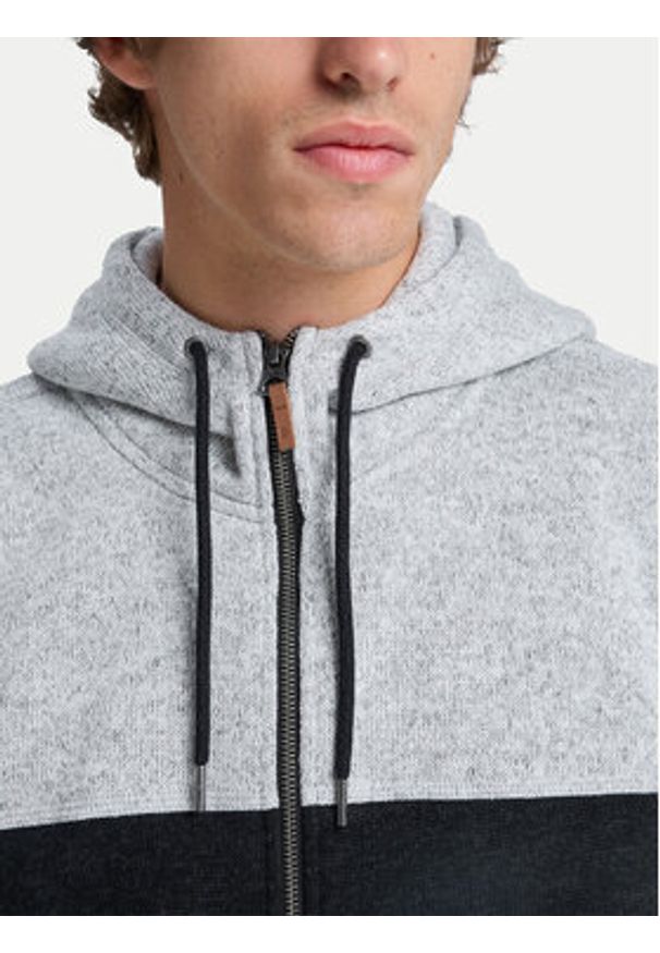 Quiksilver Bluza Keller Block Zip EQYFT05122 Szary Regular Fit. Kolor: szary. Materiał: syntetyk