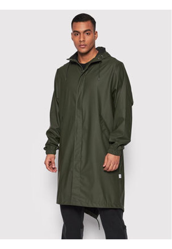 Rains Kurtka przeciwdeszczowa Unisex 18140 Zielony Regular Fit. Kolor: zielony. Materiał: syntetyk