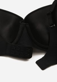 Renee - Czarny Gładki Biustonosz o Klasycznym Fasonie Amanei. Kolor: czarny. Wzór: gładki #4