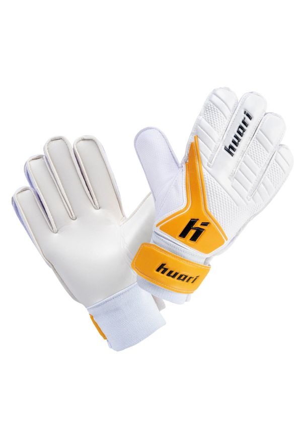 Rękawice bramkarskie Huari Higino. Kolor: biały. Sport: piłka nożna