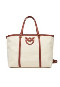 Pinko - PINKO Torebka Miranda Shopper Classic PE 25 PLTT 104714 A2G2 Beżowy. Kolor: beżowy