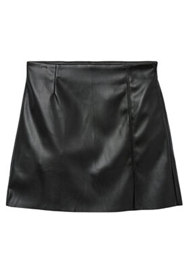 Vero Moda Spódnica z imitacji skóry Nelly 10322469 Czarny Regular Fit. Kolor: czarny. Materiał: skóra