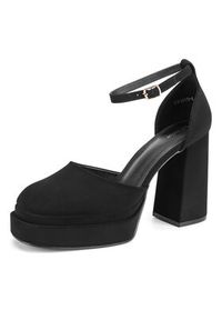 DeeZee Czółenka LW85478-6 Czarny. Kolor: czarny. Materiał: materiał, syntetyk #7