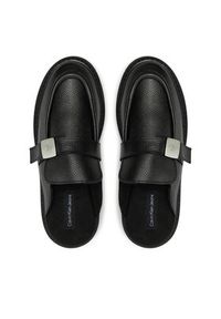 Calvin Klein Jeans Klapki Flatform Slipon Mg Lth YW0YW01655 Czarny. Kolor: czarny. Materiał: skóra #4